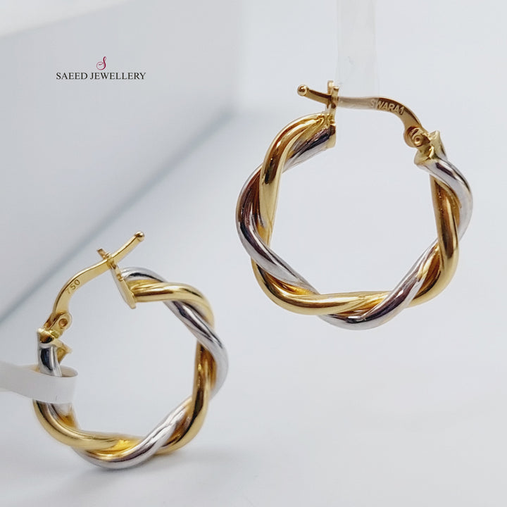 18K Gold Colored Earrings by Saeed Jewelry - Image 7