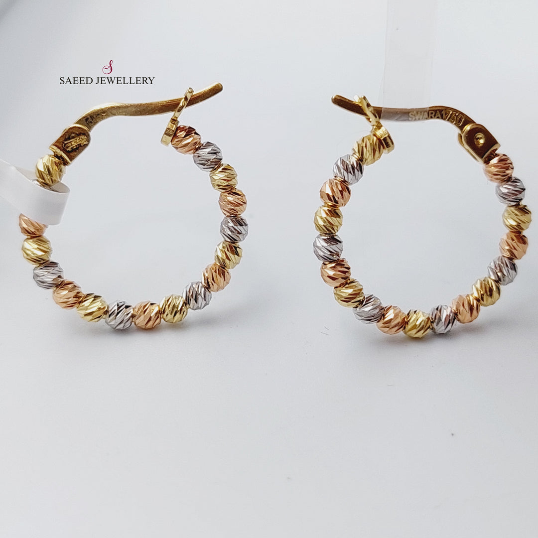 18K Gold Colored Earrings by Saeed Jewelry - Image 6