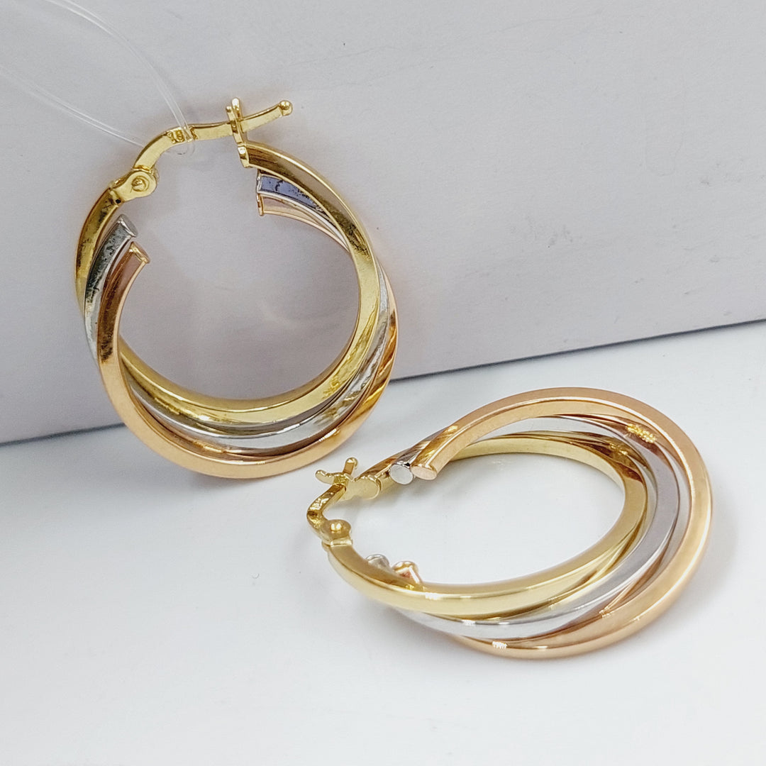 18K Gold Colored Earrings by Saeed Jewelry - Image 1