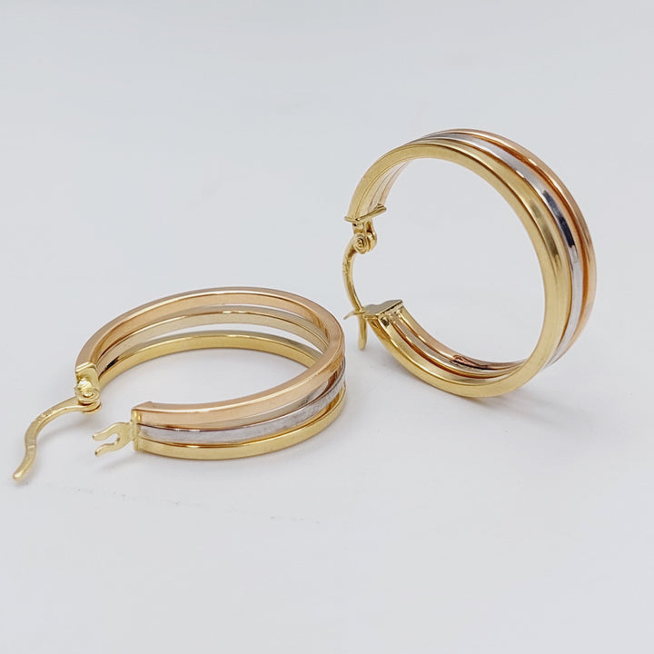 18K Gold Colored Earrings by Saeed Jewelry - Image 1