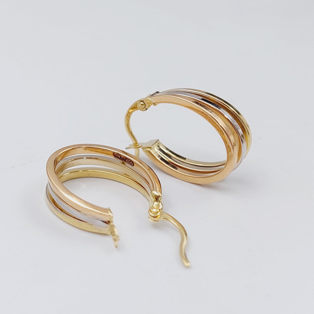 18K Gold Colored Earrings by Saeed Jewelry - Image 4