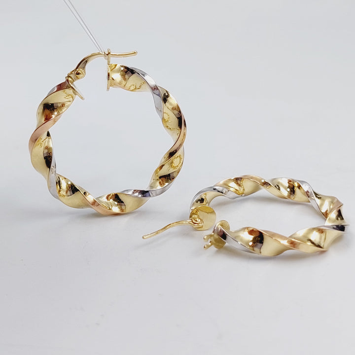 18K Gold Colored Earrings by Saeed Jewelry - Image 5