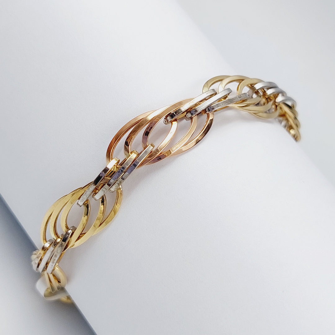 18K Gold Colorful Bracelet by Saeed Jewelry - Image 3