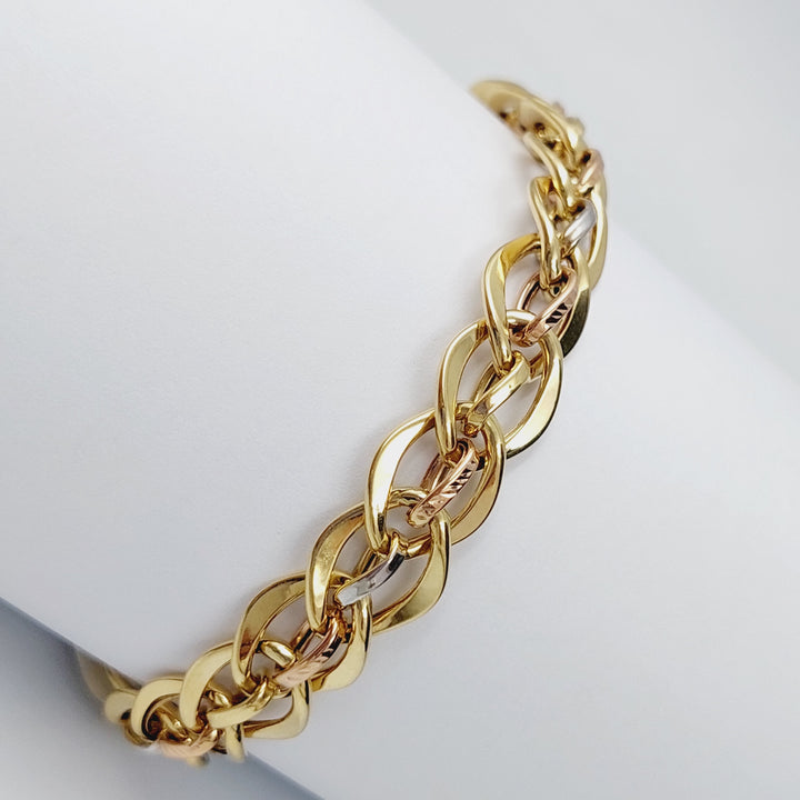 18K Gold Colorful Bracelet by Saeed Jewelry - Image 3