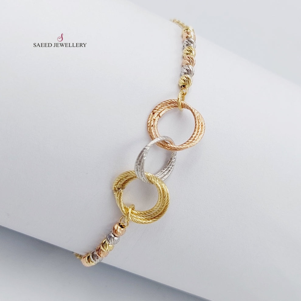 18K Gold Colorful Bracelet by Saeed Jewelry - Image 8