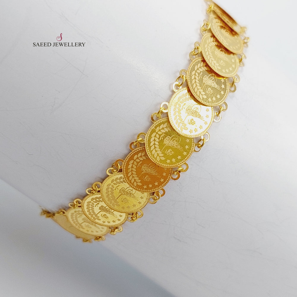 18K Gold Fancy Eighthss Bracelet by Saeed Jewelry - Image 2