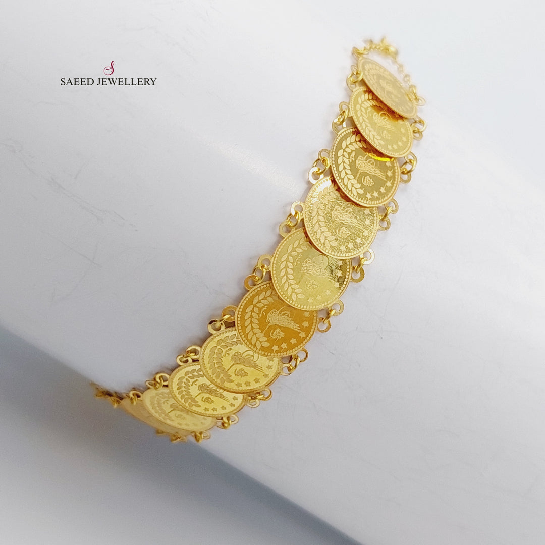 18K Gold Fancy Eighthss Bracelet by Saeed Jewelry - Image 3