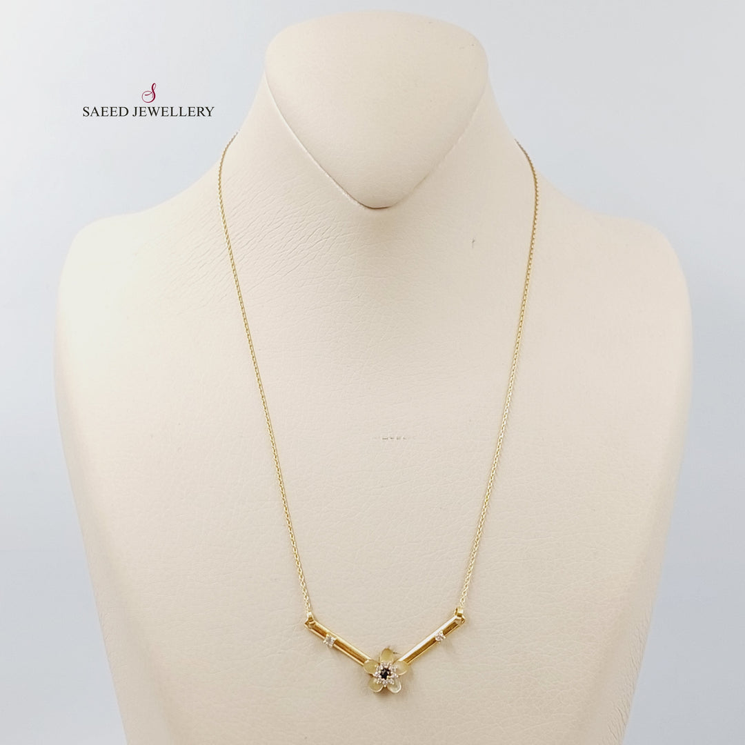 18K Gold Fancy Necklace by Saeed Jewelry - Image 2