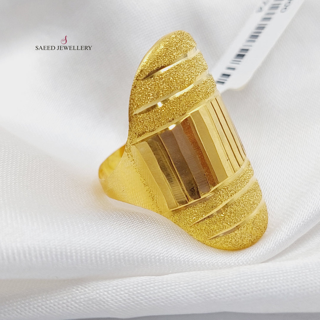 18K Fancy Ring Made of 18K Yellow Gold by Saeed Jewelry-23274