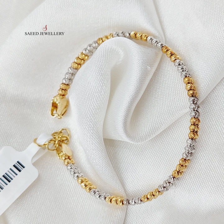 18K Gold Children's Balls Bracelet by Saeed Jewelry - Image 5