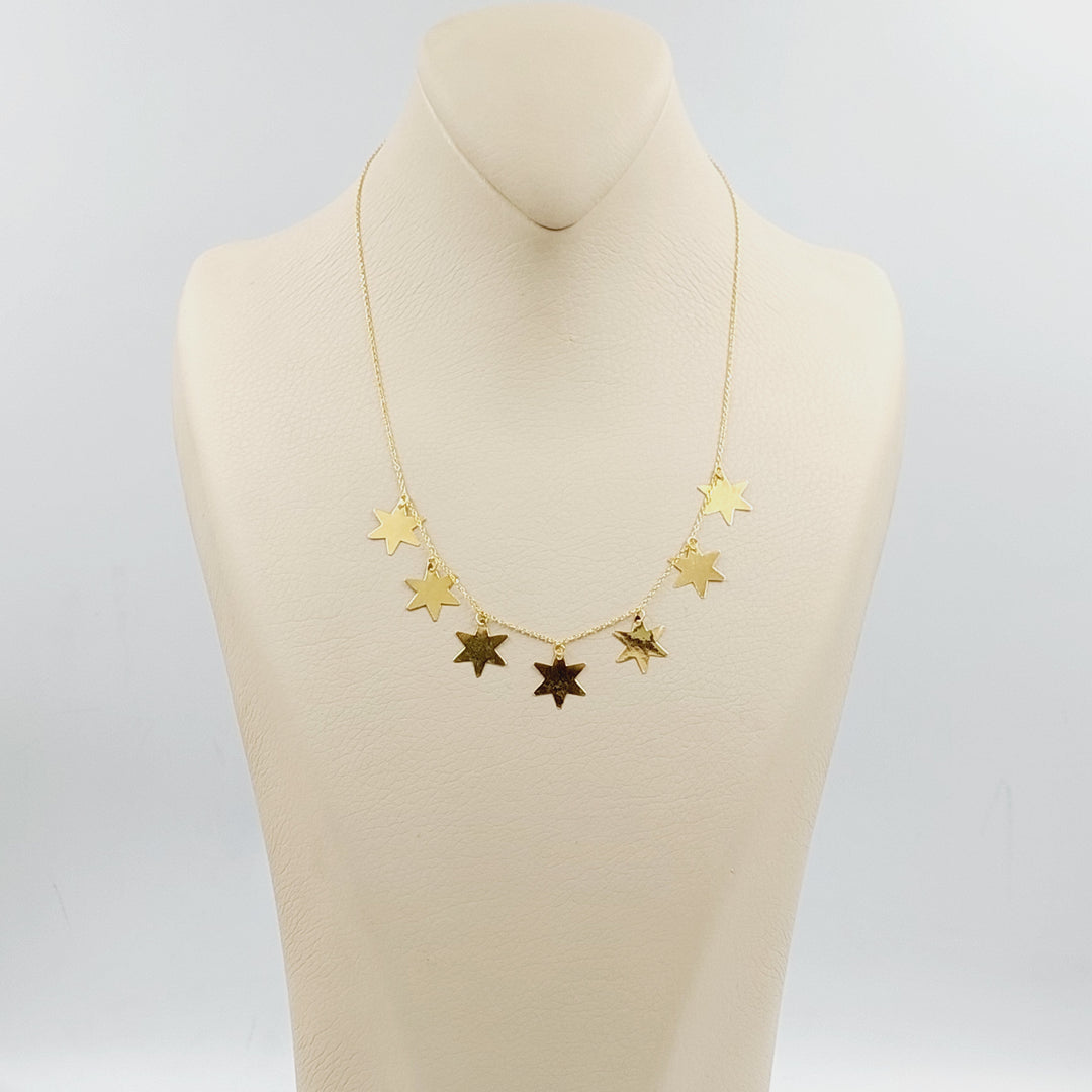 18K Gold Dandash Necklace by Saeed Jewelry - Image 3