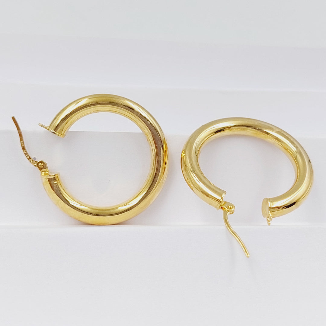 18K Gold Hoop Earrings by Saeed Jewelry - Image 5