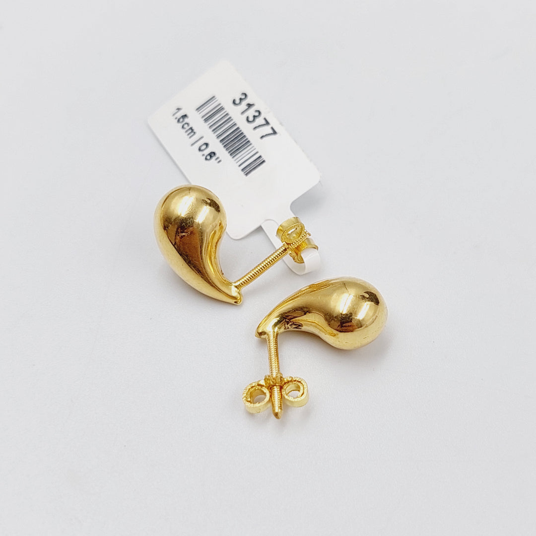 18K Gold Tears Earrings by Saeed Jewelry - Image 4