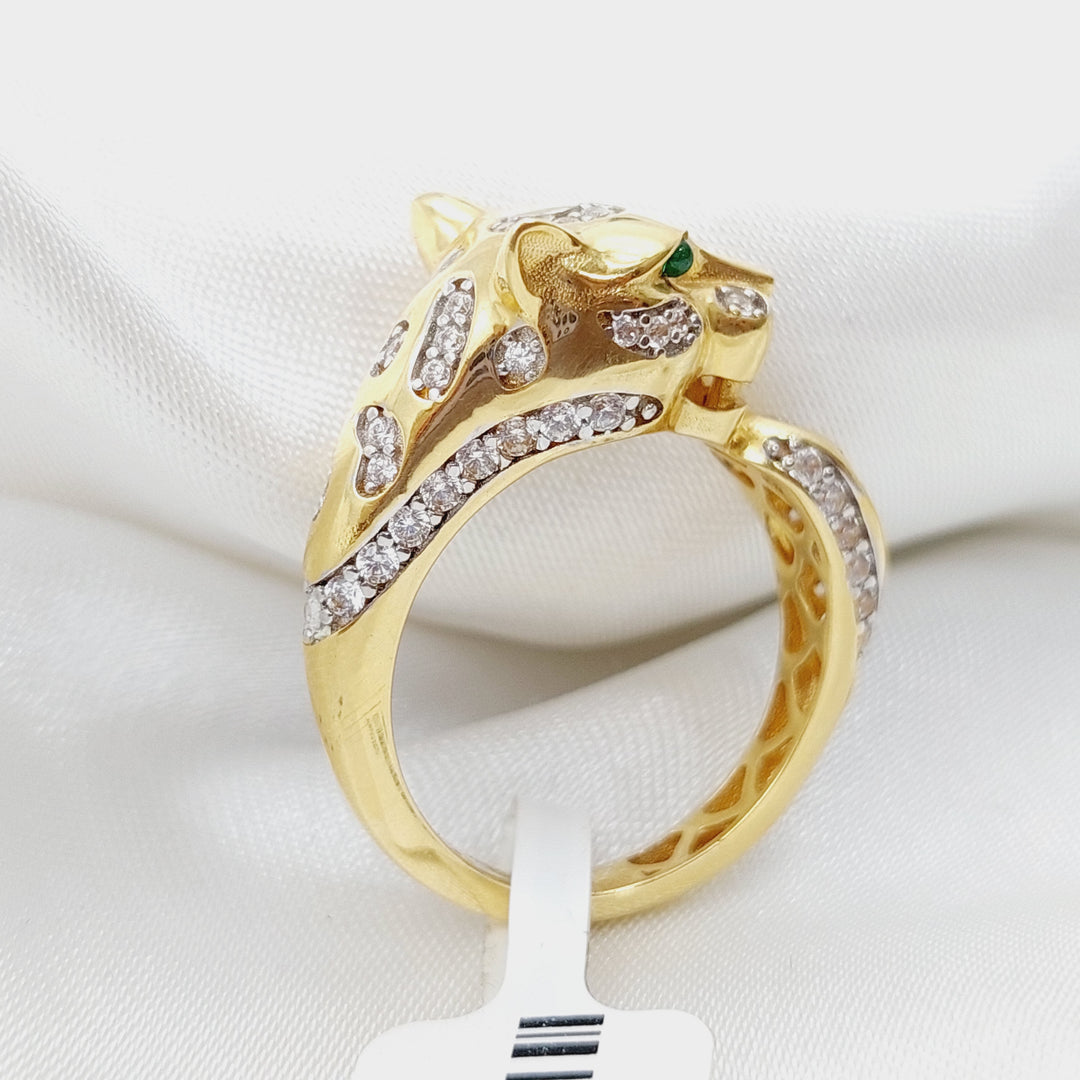 18K Gold Tiger Ring by Saeed Jewelry - Image 3