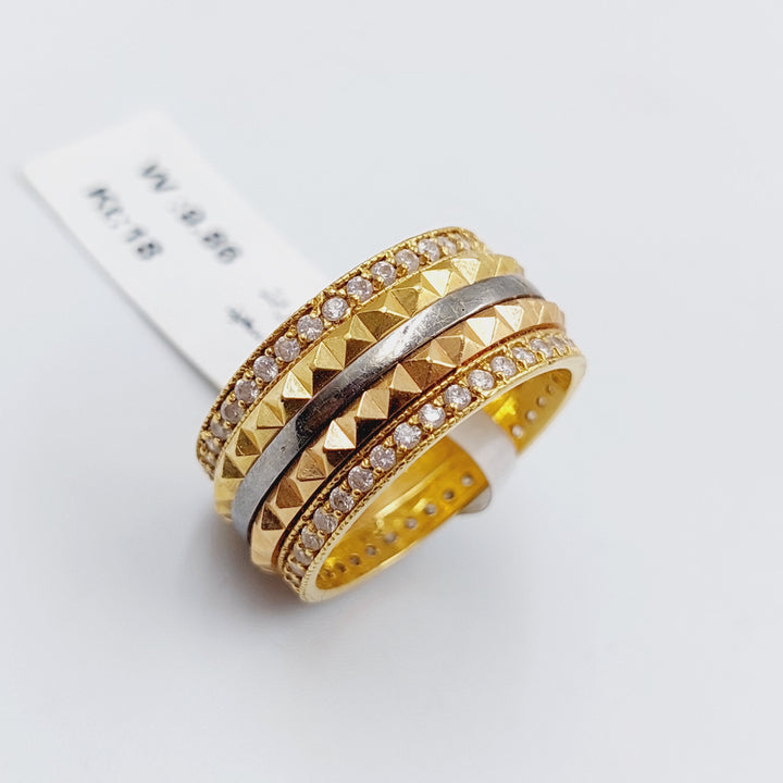 18K Gold Zirconia Wedding Ring by Saeed Jewelry - Image 16