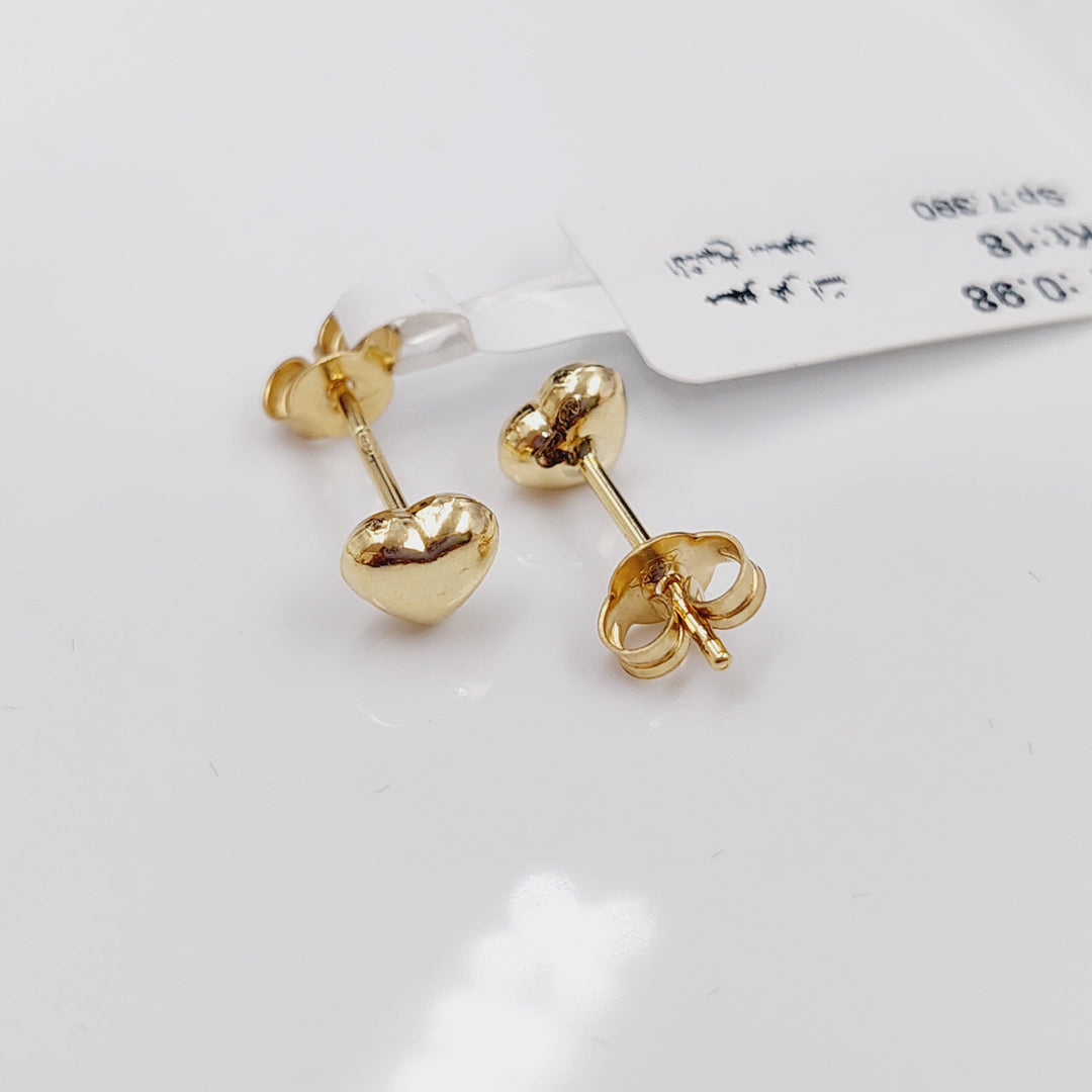 18K Gold Heart Earrings by Saeed Jewelry - Image 5