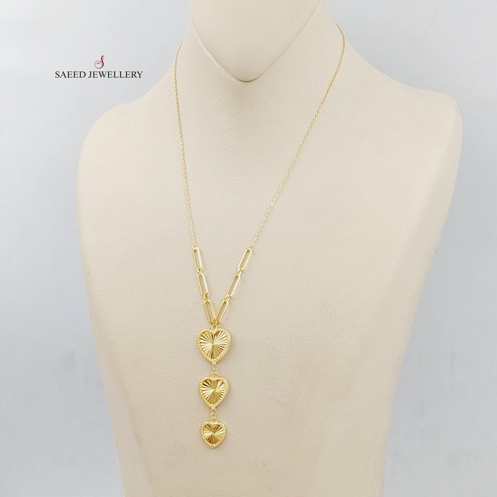 18K Gold Heart Necklace by Saeed Jewelry - Image 2