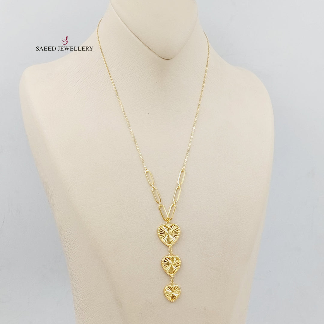 18K Gold Heart Necklace by Saeed Jewelry - Image 3