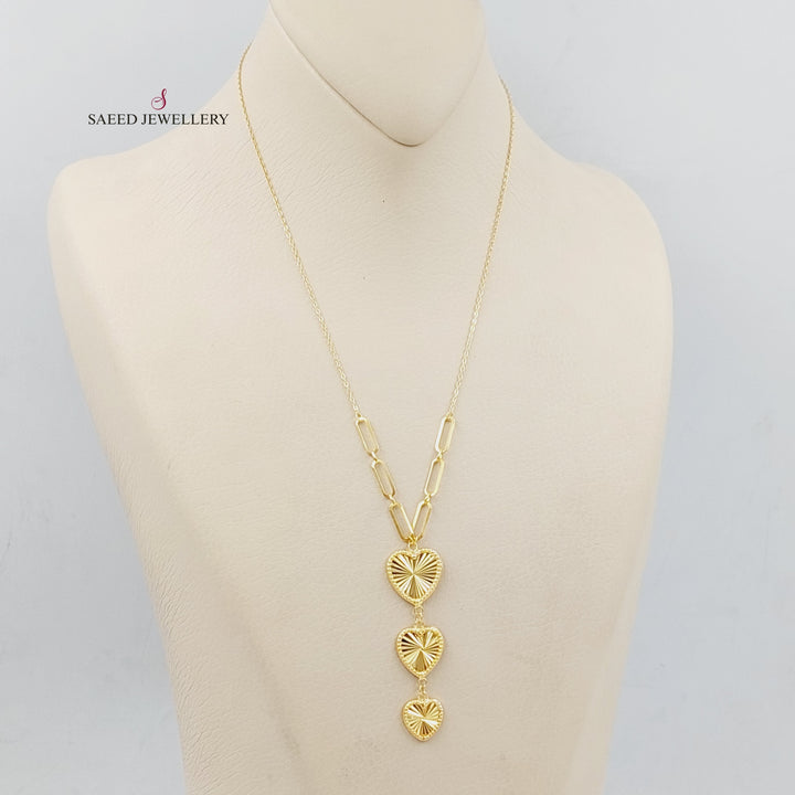 18K Gold Heart Necklace by Saeed Jewelry - Image 3