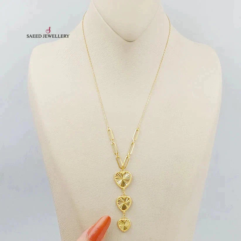 18K Gold Heart Necklace by Saeed Jewelry - Image 5