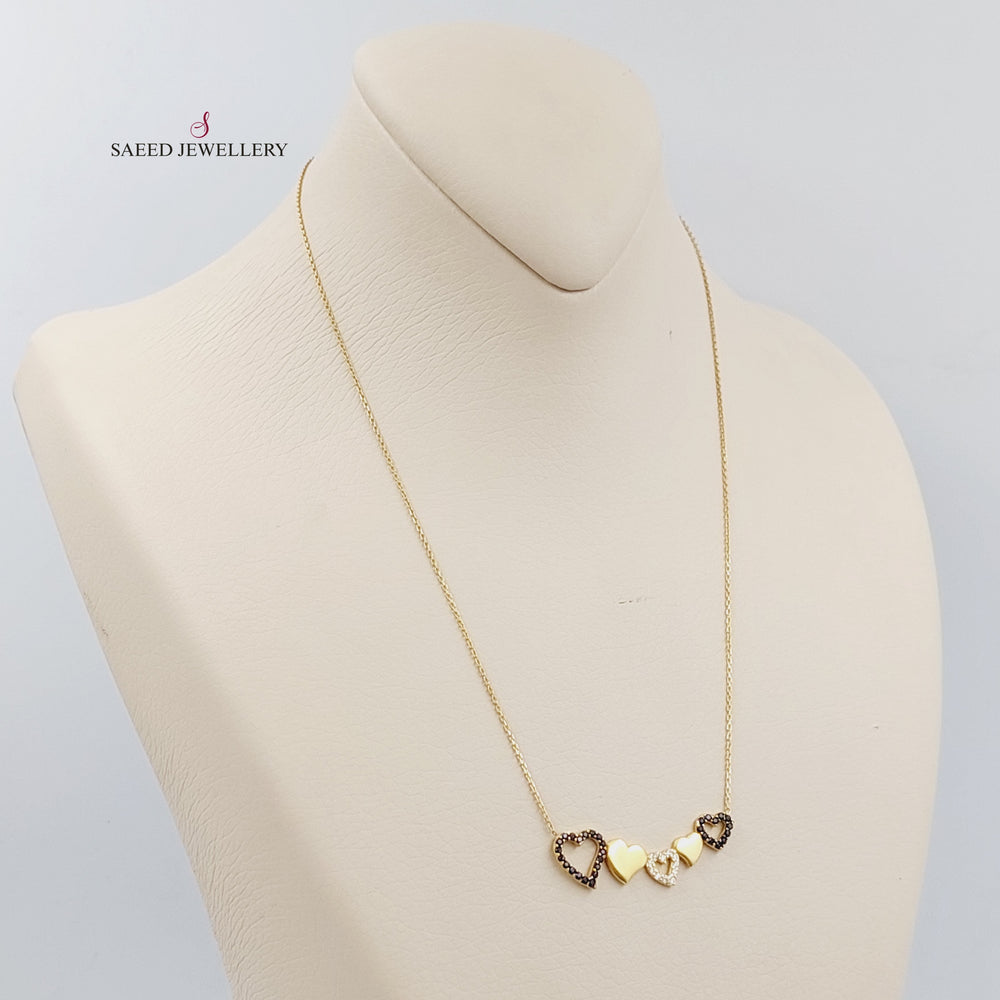 18K Gold Heart Necklace by Saeed Jewelry - Image 2