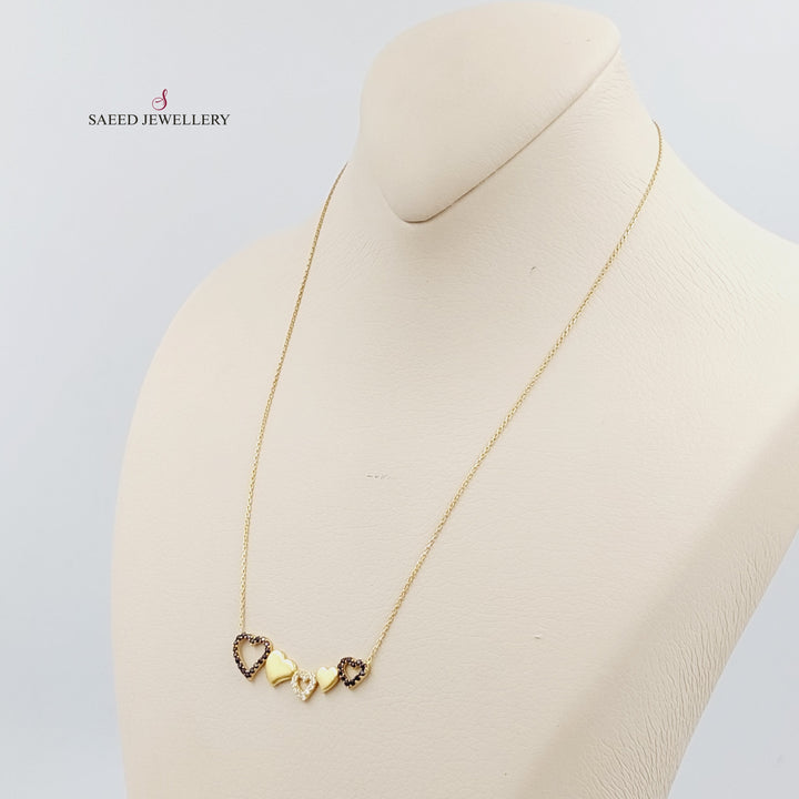 18K Gold Heart Necklace by Saeed Jewelry - Image 3