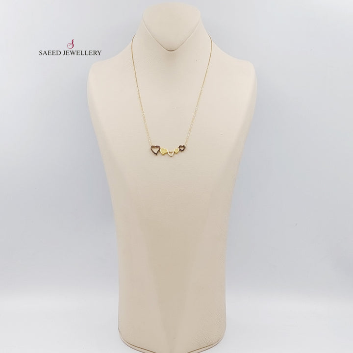 18K Gold Heart Necklace by Saeed Jewelry - Image 5