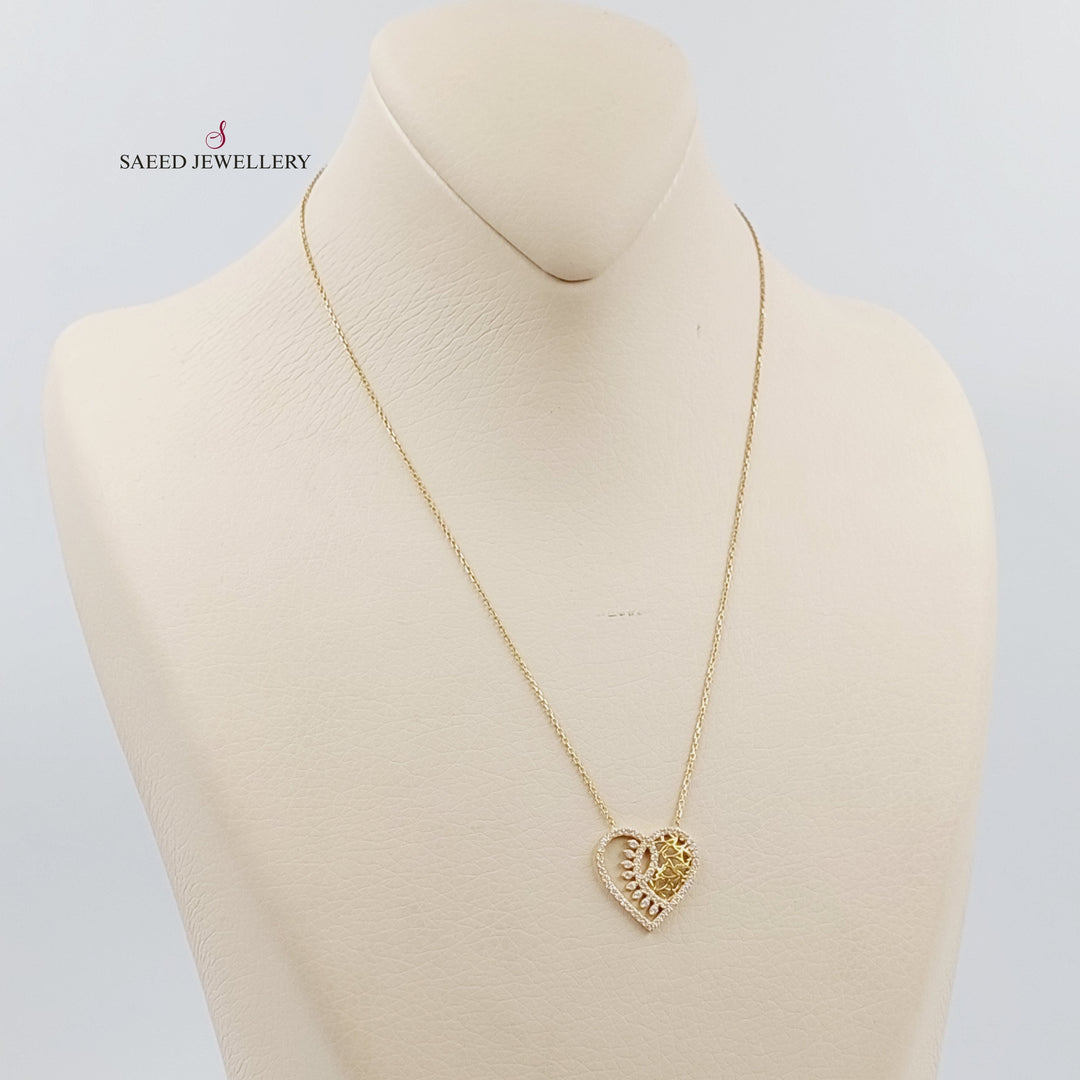 18K Gold Heart Necklace by Saeed Jewelry - Image 1