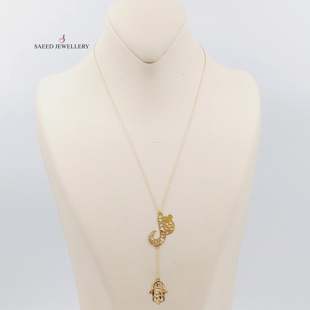 18K Gold Heart Necklace say by Saeed Jewelry - Image 1