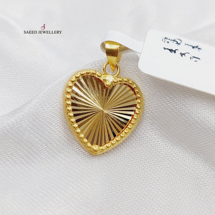 18K Gold Heart Pendant by Saeed Jewelry - Image 1