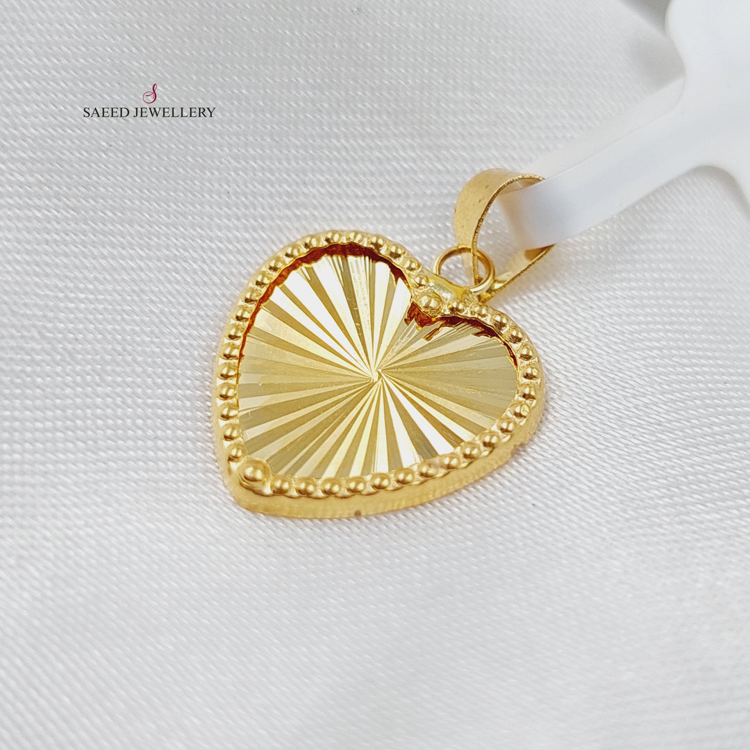 18K Gold Heart Pendant by Saeed Jewelry - Image 1