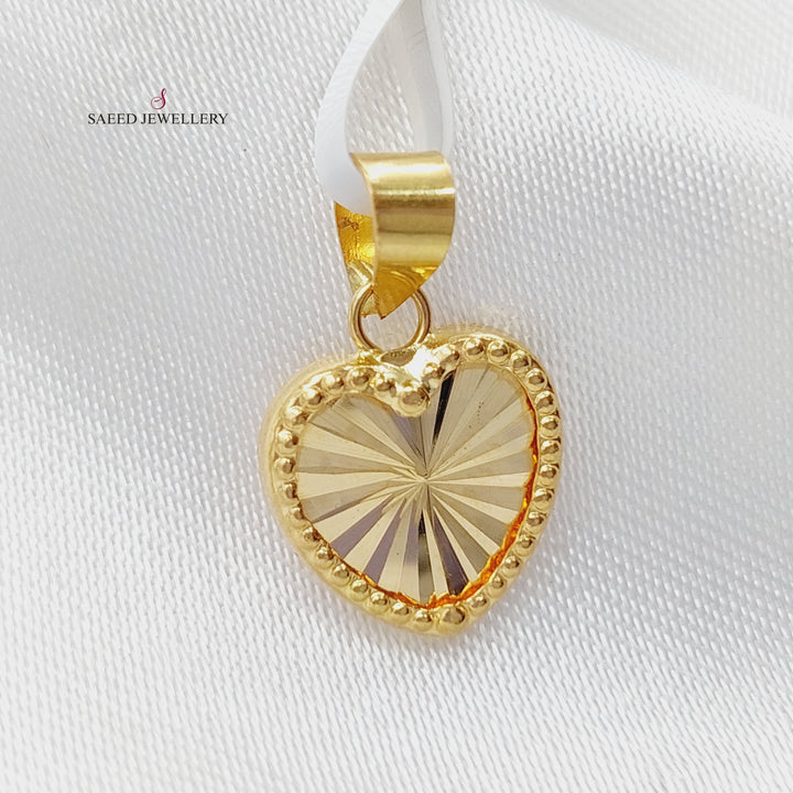 18K Gold Heart Pendant by Saeed Jewelry - Image 9