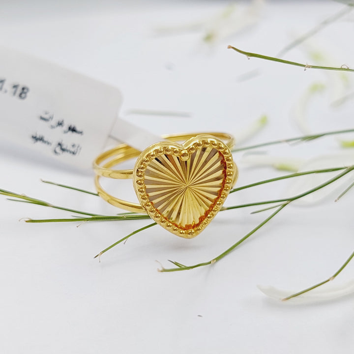 18K Gold Heart Ring by Saeed Jewelry - Image 4