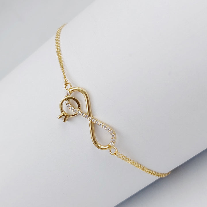 18K Gold Infinite Bracelet by Saeed Jewelry - Image 6