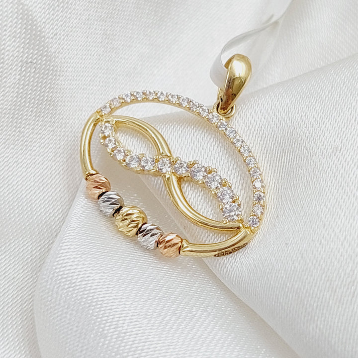 18K Gold Infinite Pendant by Saeed Jewelry - Image 3