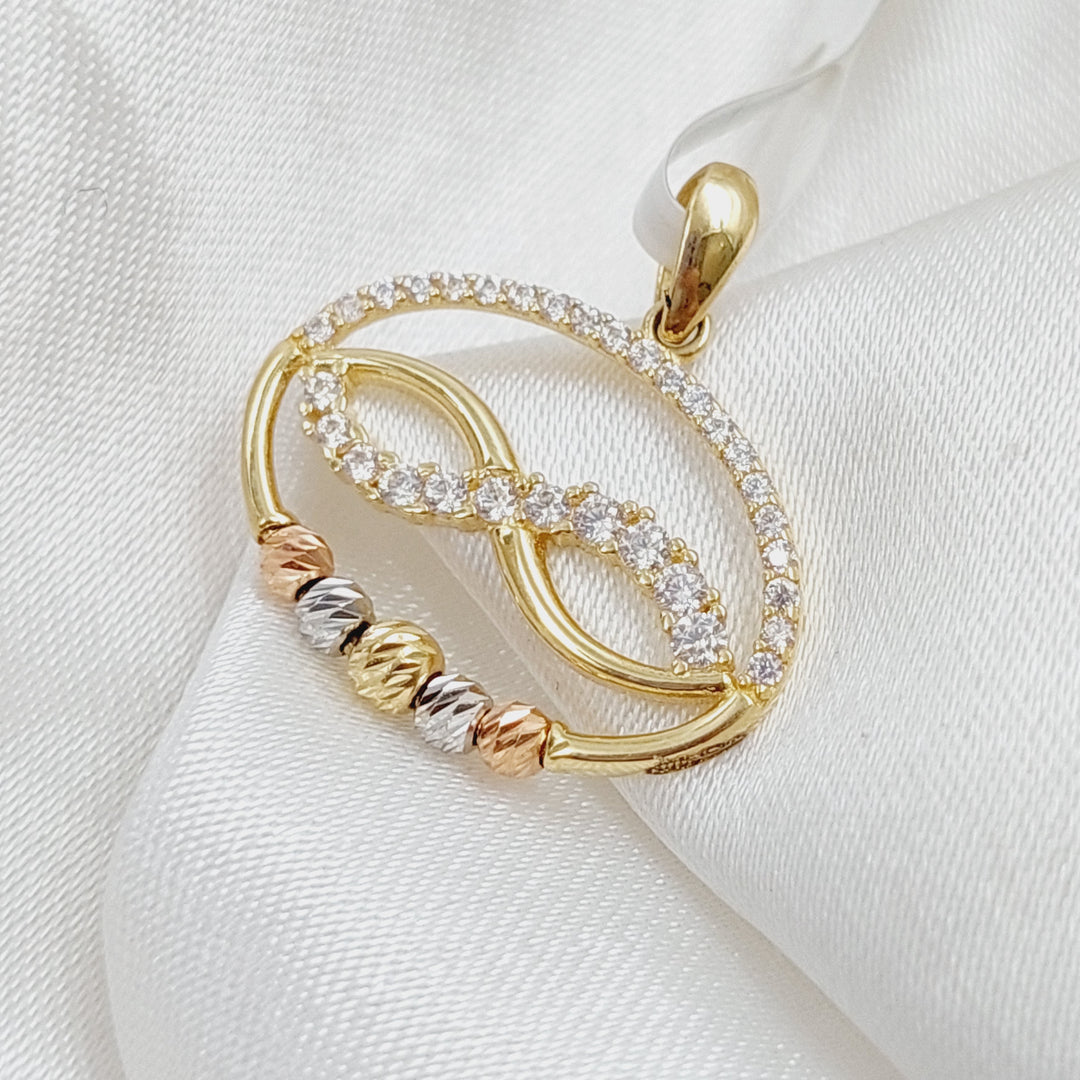 18K Infinite Pendant Made of 18K Yellow Gold by Saeed Jewelry-24300