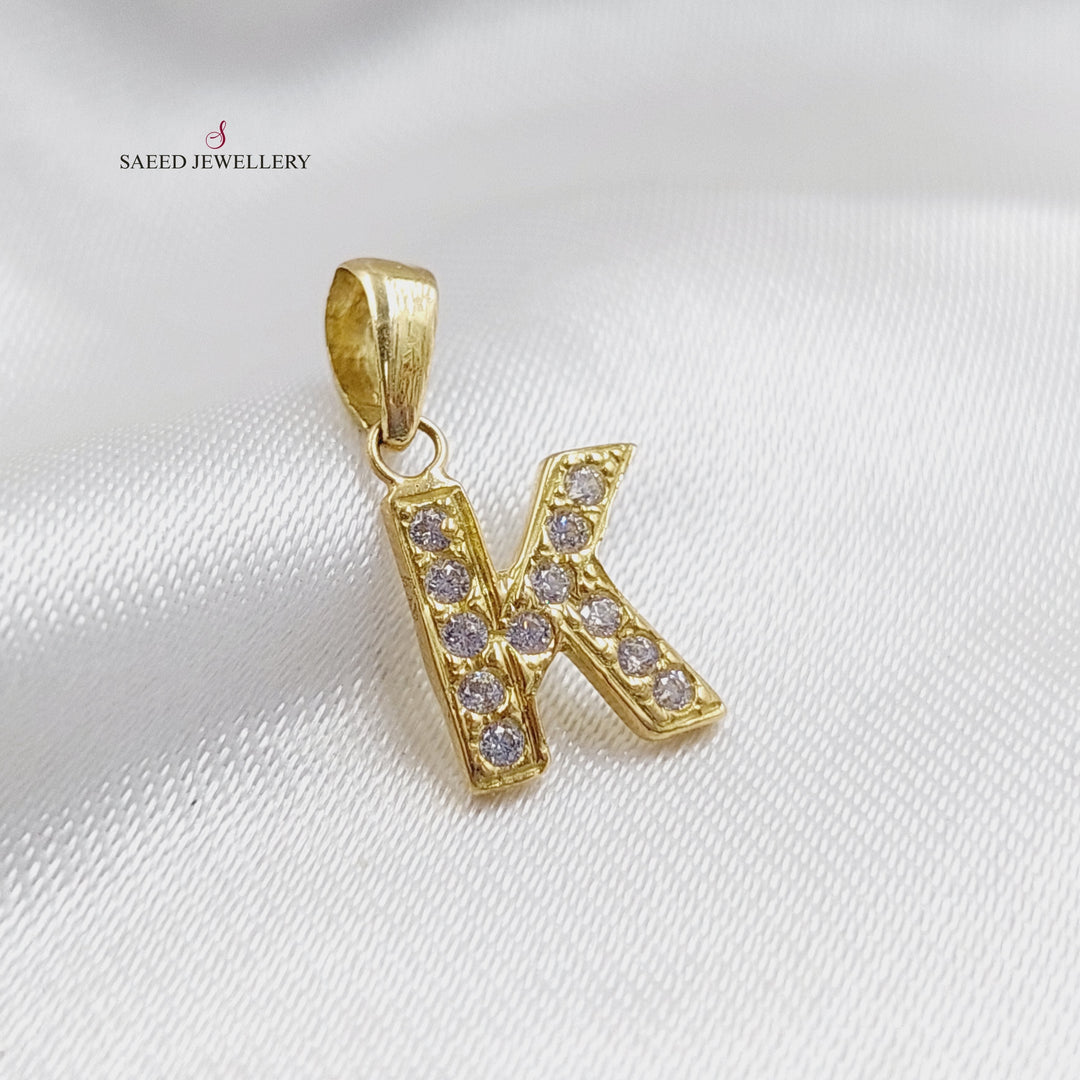 18K Gold K Letter bracelet accessory by Saeed Jewelry - Image 1