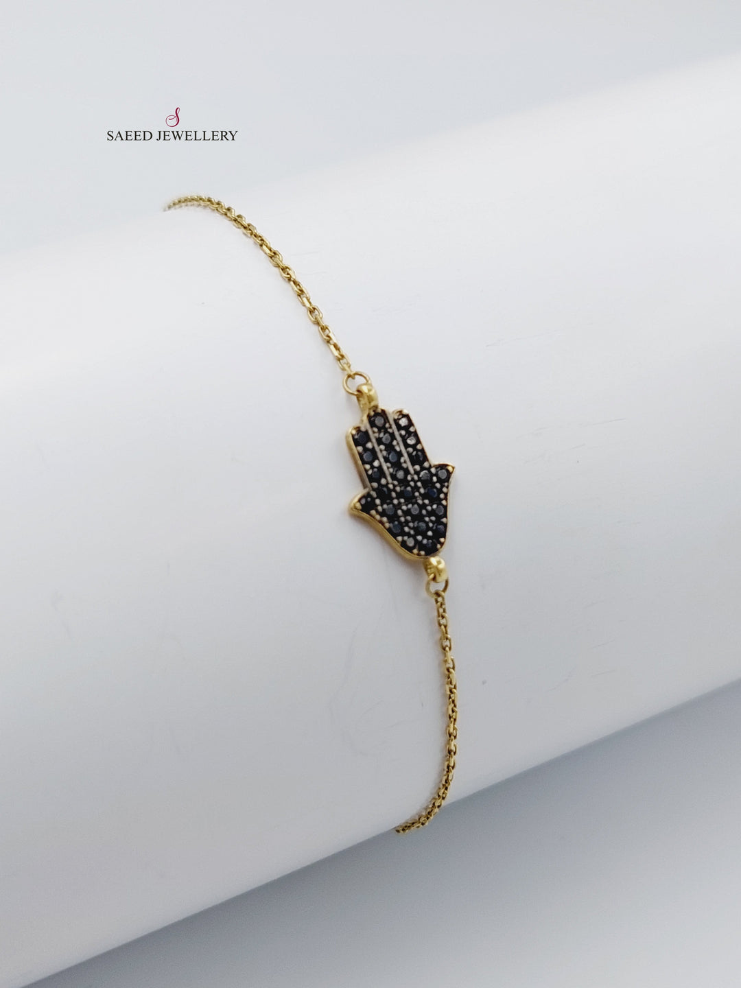 18K Kaf Bracelet Made of 18K Yellow Gold by Saeed Jewelry-اسوارة-اكسترا-5