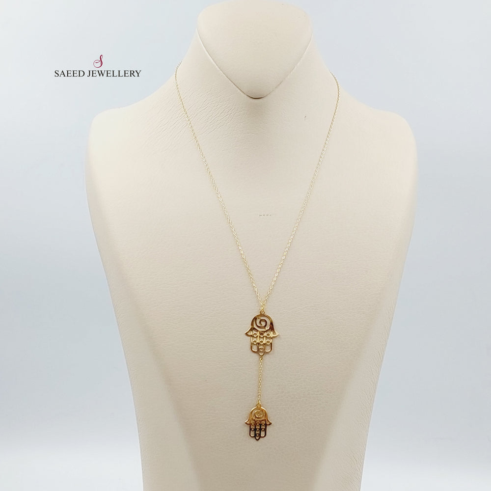 18K Gold Kaf Bracelet Necklace by Saeed Jewelry - Image 2