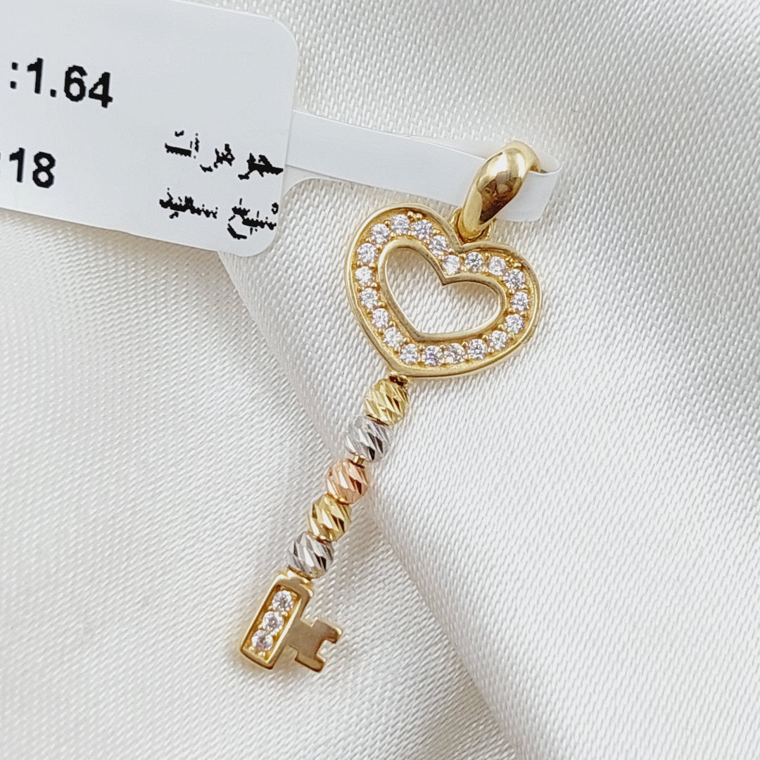 18K Gold Key Pendant by Saeed Jewelry - Image 1