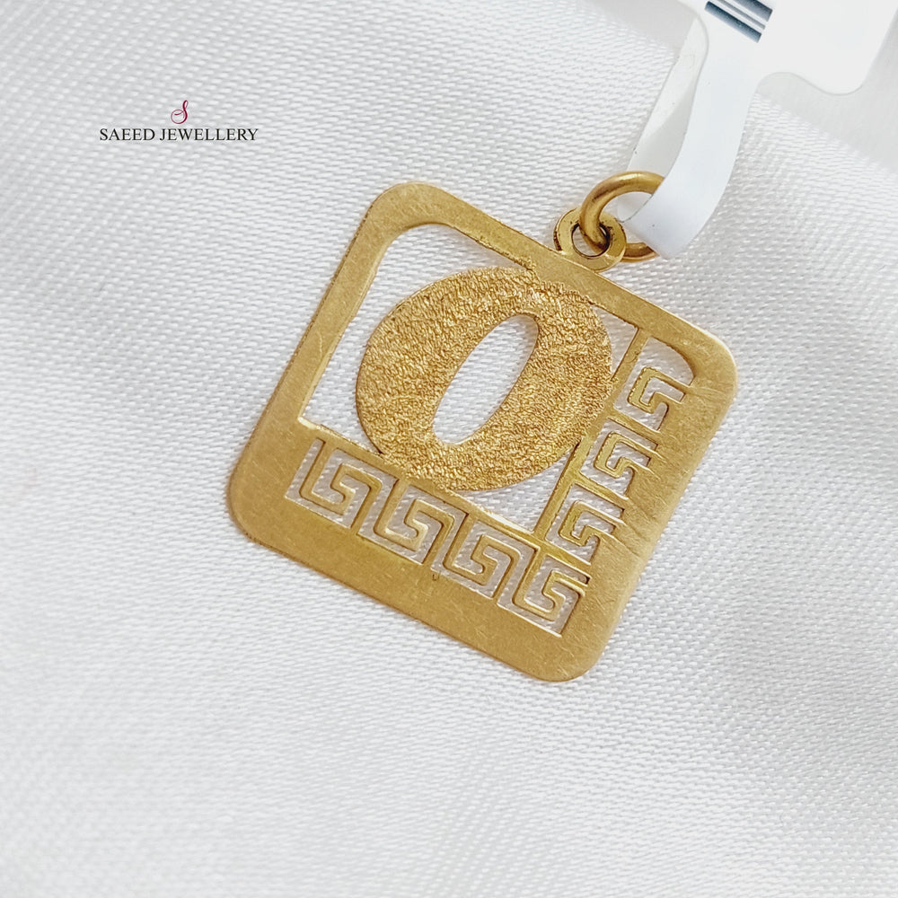 18K Gold Letter N Pendant by Saeed Jewelry - Image 2