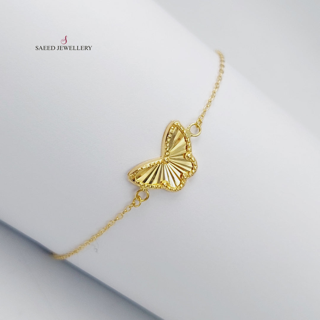 18K Gold Light Butterfly Bracelet by Saeed Jewelry - Image 1