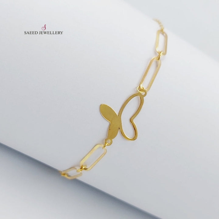 18K Gold Light Butterfly Bracelet by Saeed Jewelry - Image 1