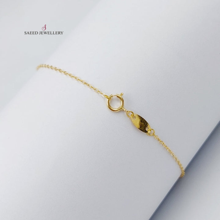 18K Gold Light Heart Bracelet by Saeed Jewelry - Image 5