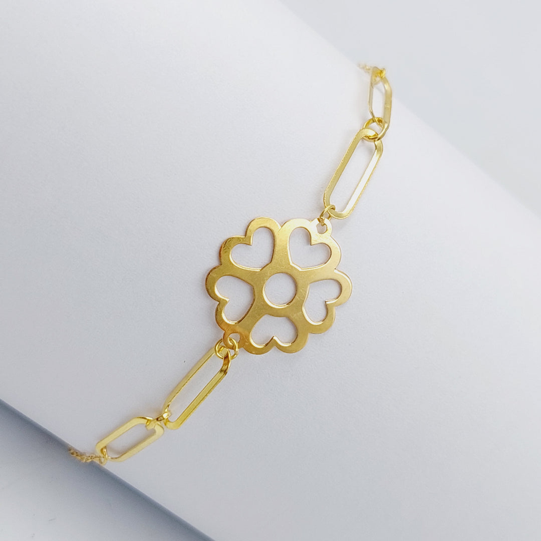 18K Gold Light Rose Bracelet by Saeed Jewelry - Image 1