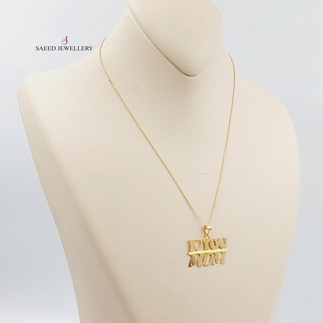 18K Love Chain Made of 18K Yellow Gold by Saeed Jewelry-12144