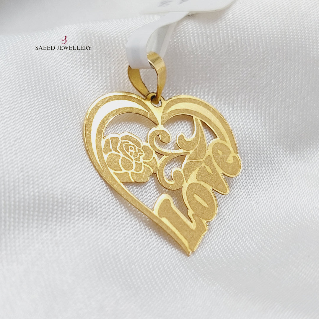 18K Gold Love Pendant by Saeed Jewelry - Image 1