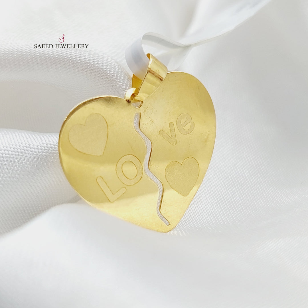 18K Gold Love Pendant by Saeed Jewelry - Image 4