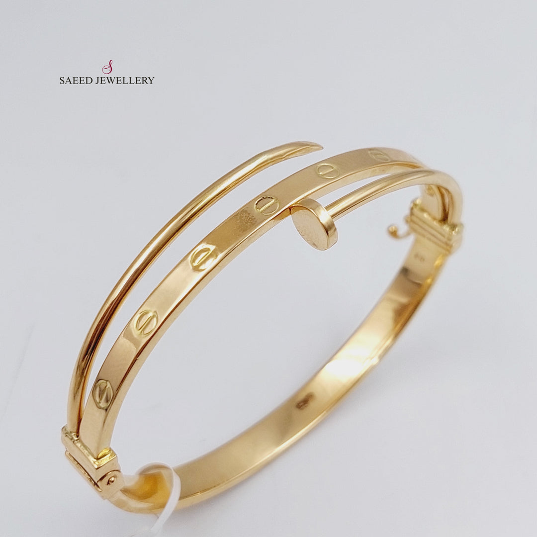 18K Gold Nail Bracelet by Saeed Jewelry - Image 1