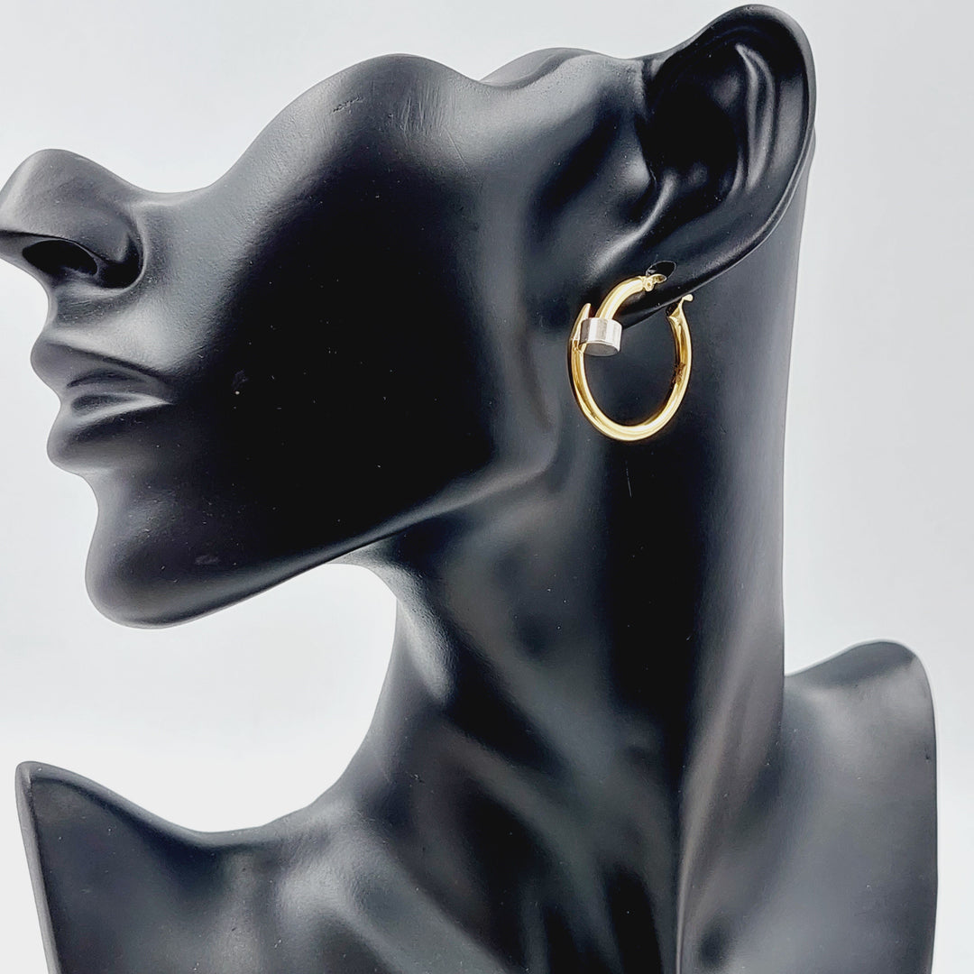 18K Gold Nail Earrings by Saeed Jewelry - Image 3